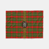 Monogramm MacGregor Tartan Fleecedecke (Vorderseite (Horizontal))
