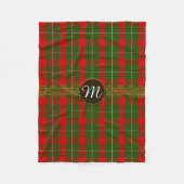Monogramm MacGregor Tartan Fleecedecke (Vorderseite)