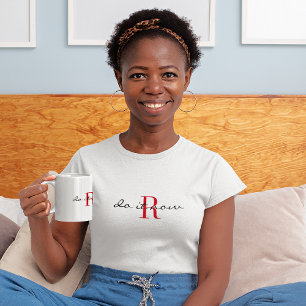 Monogramm 'Mach es jetzt' Aktivbekleidung Klassik  T-Shirt