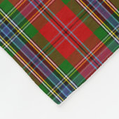 Monogramm MacLean von Duart Tartan Fleecedecke (Ecke)