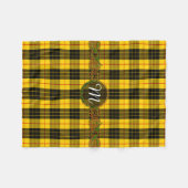 Monogramm MacLeod Tartan Fleecedecke (Vorderseite (Horizontal))