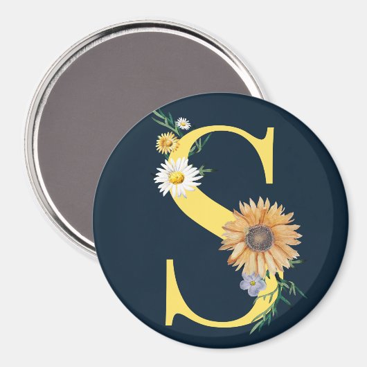 Monogramm Magnet (Vorderseite/Rückseite)