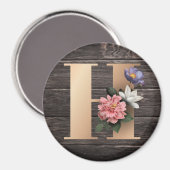 Monogramm Magnet (Vorderseite/Rückseite)