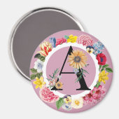 Monogramm Magnet (Vorderseite/Rückseite)