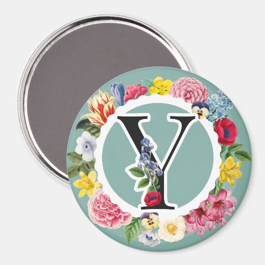 Monogramm Magnet (Vorderseite/Rückseite)