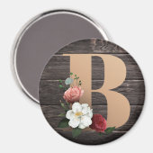 Monogramm Magnet (Vorderseite/Rückseite)