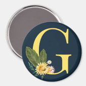 Monogramm Magnet (Vorderseite/Rückseite)