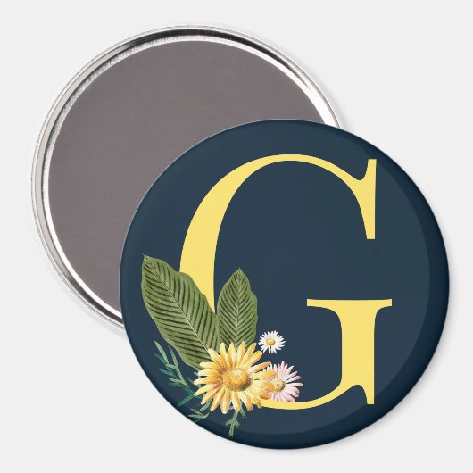 Monogramm Magnet (Vorderseite/Rückseite)