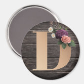 Monogramm Magnet (Vorderseite/Rückseite)