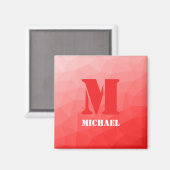 Monogramm Magnet (Vorderseite/Rückseite)