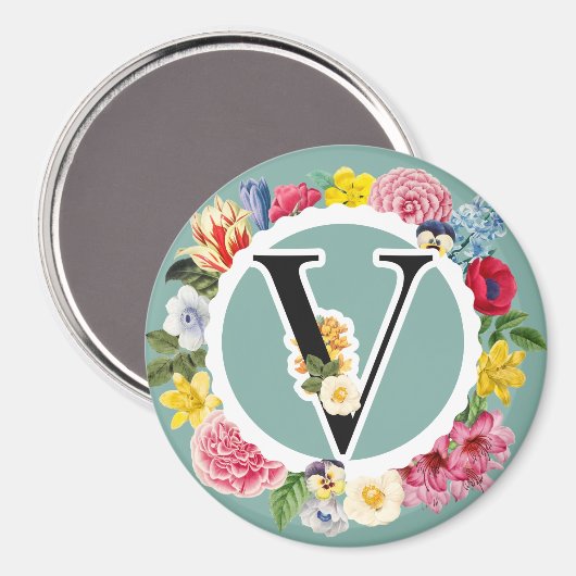 Monogramm Magnet (Vorderseite/Rückseite)