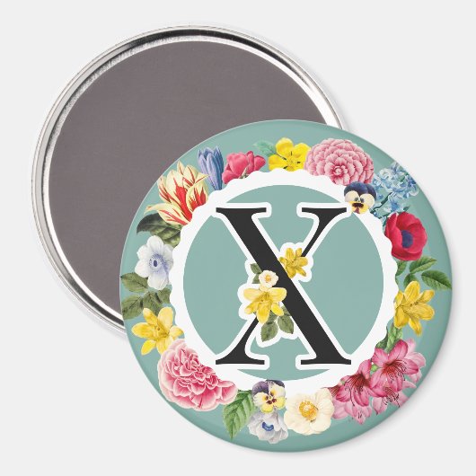 Monogramm Magnet (Vorderseite/Rückseite)