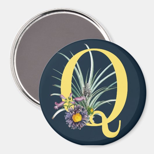 Monogramm Magnet (Vorderseite/Rückseite)