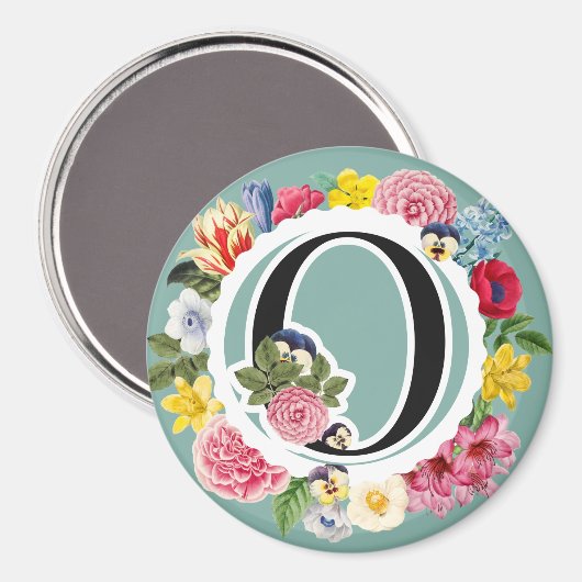 Monogramm Magnet (Vorderseite/Rückseite)