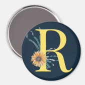 Monogramm Magnet (Vorderseite/Rückseite)