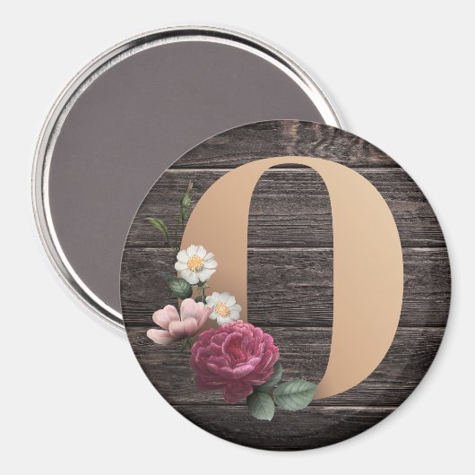 Monogramm Magnet (Vorderseite/Rückseite)