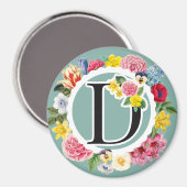 Monogramm Magnet (Vorderseite/Rückseite)