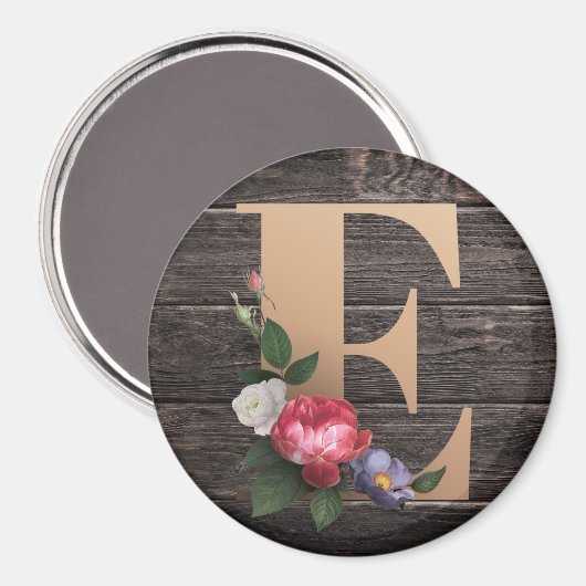 Monogramm Magnet (Vorderseite/Rückseite)