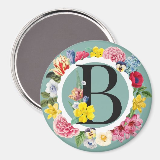 Monogramm Magnet (Vorderseite/Rückseite)