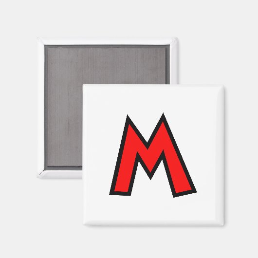Monogramm Magnet (Vorderseite/Rückseite)