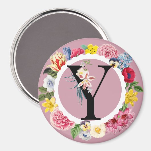 Monogramm Magnet (Vorderseite/Rückseite)