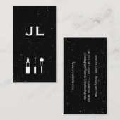 Monogramm / Makeup und Schönheit Visitenkarte (Vorne/Hinten)
