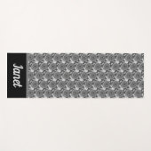 Monogramm Mandala-Schildkröte Yogamatte (Vorderseite (Horizontal))