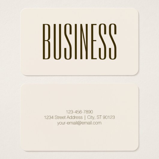 Monogramm, Marke oder Firmenname | Off-white Brown (Vorne & Hinten)