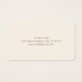 Monogramm, Marke oder Firmenname | Off-white Brown (Rückseite)