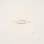 Monogramm, Marke oder Firmenname | Off-white Brown (Rückseite)