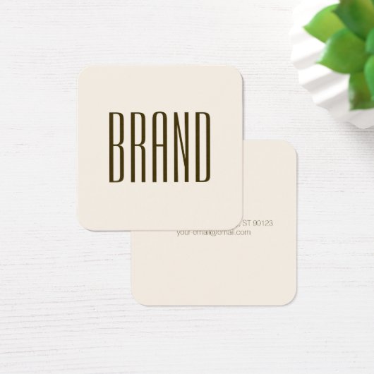 Monogramm, Marke oder Firmenname | Off-white Brown (Schreibtisch)