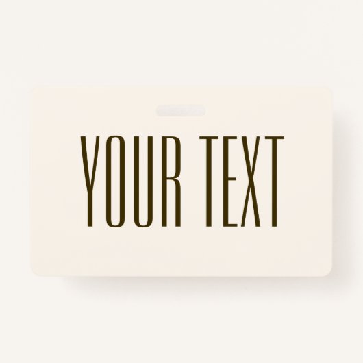 Monogramm, Marke oder Firmenname | Off-white Brown Ausweis (Vorderseite)