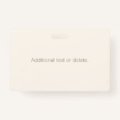 Monogramm, Marke oder Firmenname | Off-white Brown Ausweis (Rückseite)