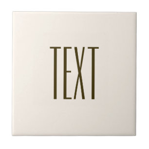 Monogramm, Marke oder Firmenname   Off-white Brown Fliese