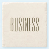 Monogramm, Marke oder Firmenname | Off-white Brown Steinuntersetzer