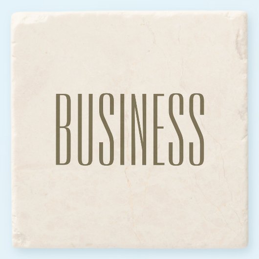 Monogramm, Marke oder Firmenname | Off-white Brown Steinuntersetzer