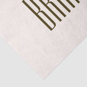 Monogramm, Marke oder Firmenname | Weißbraun Seidenpapier (Ausschnitt)