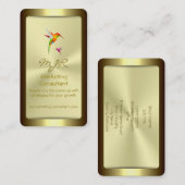 Monogramm, Marketing Consultant, Goldstandard Visitenkarte (Vorne/Hinten)