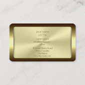 Monogramm, Marketing Consultant, Goldstandard Visitenkarte (Rückseite)