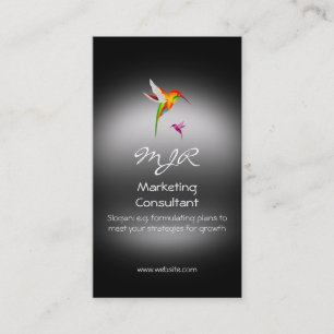 Monogramm, Marketings-Berater, Metallblick Visitenkarte