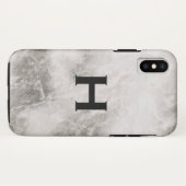 Monogramm-Marmor-Hintergrund Case-Mate iPhone Hülle (Rückseite (Horizontal))