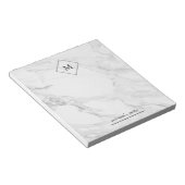 Monogramm-Marmor Notizblock (angewinkelt)