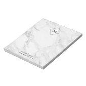 Monogramm-Marmor Notizblock (Rotiert)