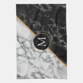 Monogramm Marmor Stone Küchentuch - Ihr Brief (Vertikal)