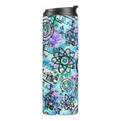 Monogramm-Match- und Physikgleichungen-Nerd Thermosbecher (Nach links gedreht)