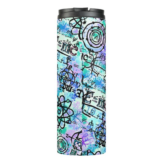 Monogramm-Match- und Physikgleichungen-Nerd Thermosbecher (Rückseite)