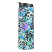 Monogramm-Match- und Physikgleichungen-Nerd Thermosbecher (Nach rechts gedreht)