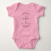 Monogramm Matching big sister small sis Baby Strampler (Vorderseite)