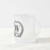 Monogramm Mattglastasse (VorderseiteRechts)