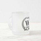 Monogramm Mattglastasse (Vorderseite Links)